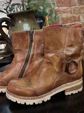 BEDSTU Donna Bootie in Tan Rustic Size 8